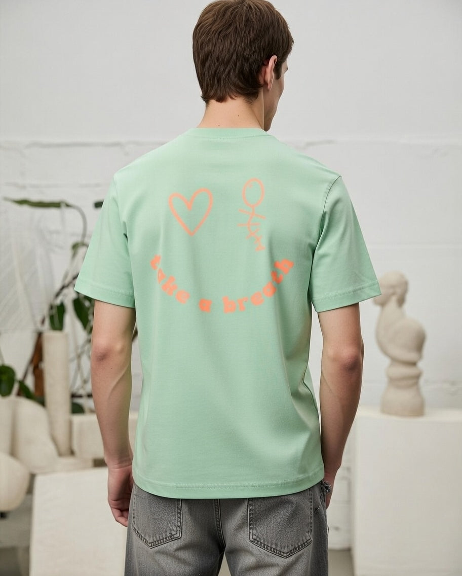 SMILEY VIBES HEART MISTY JADE
