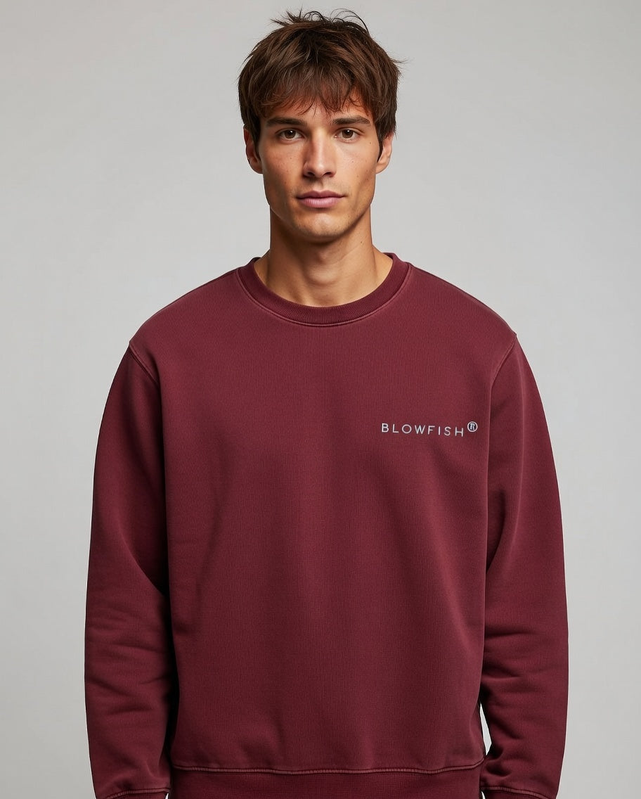 SMILEY VIBES BOLT BURGUNDY