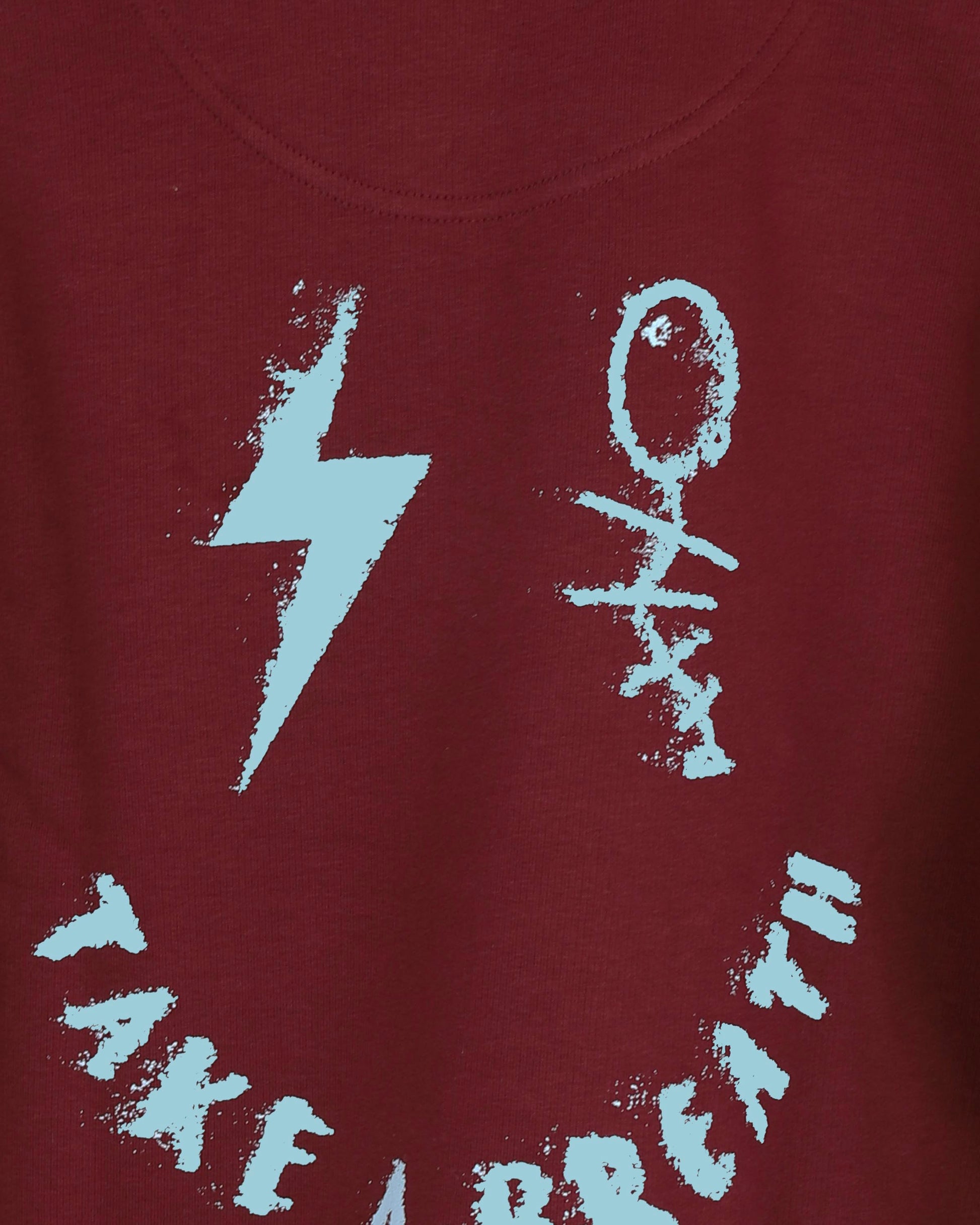 SMILEY VIBES BOLT BURGUNDY