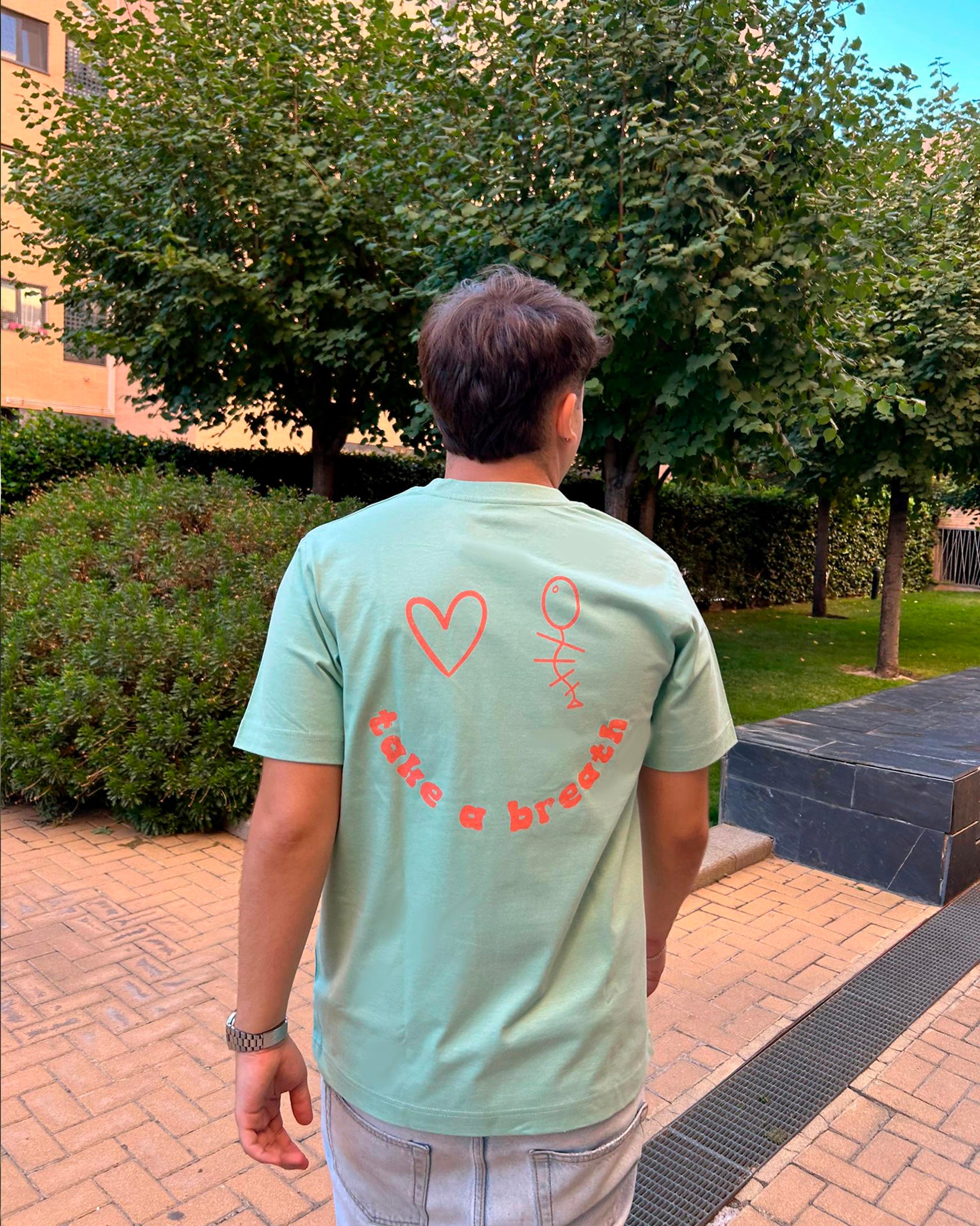 SMILEY VIBES HEART MISTY JADE