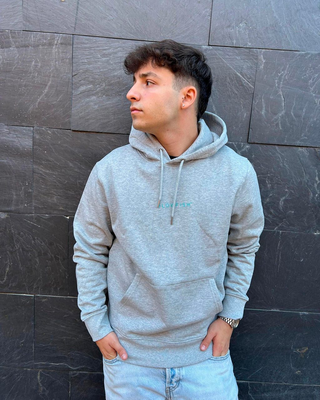 SUDADERA BRAND HEATHER GREY