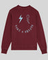 SMILEY VIBES BOLT BURGUNDY