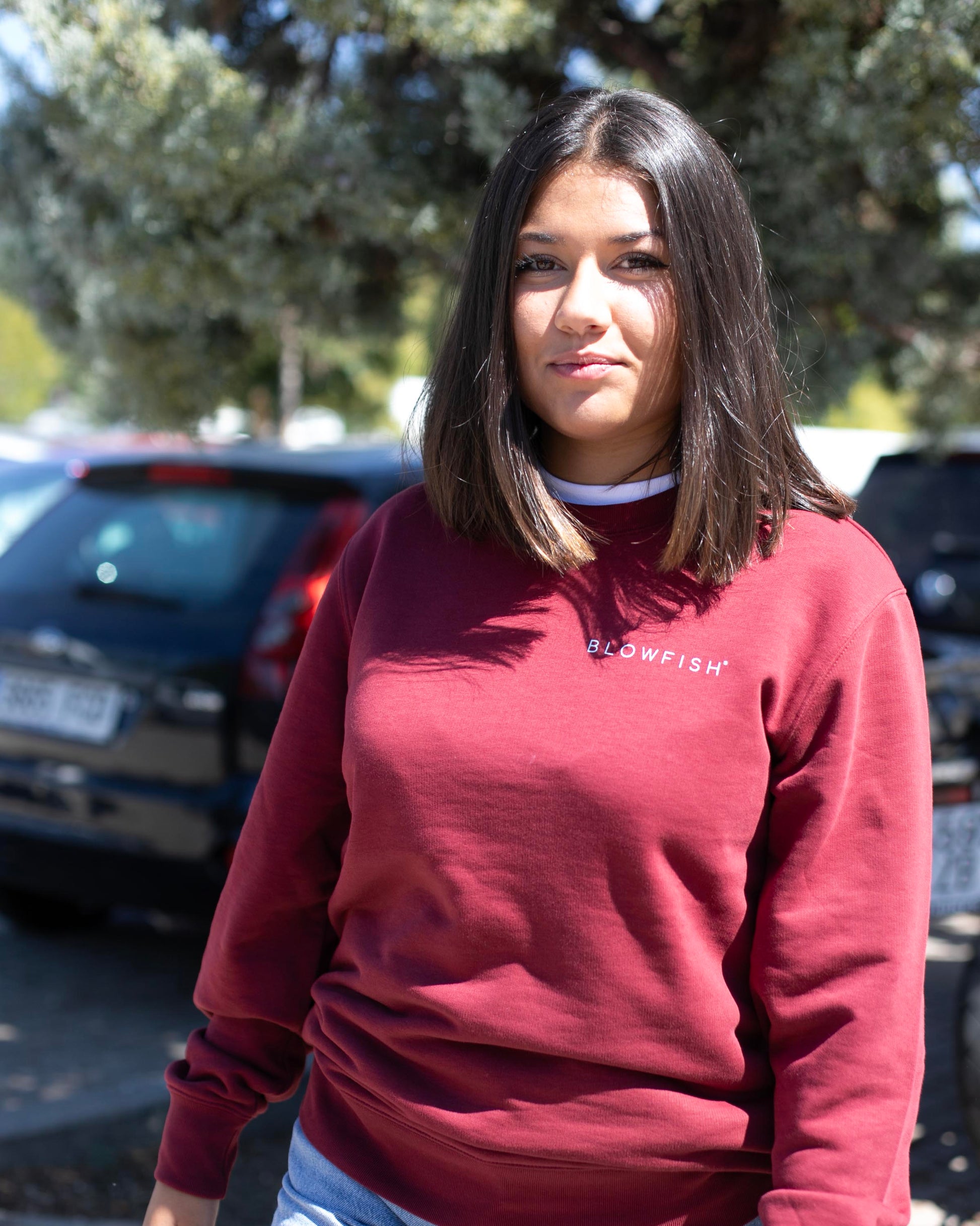 SMILEY VIBES BOLT BURGUNDY
